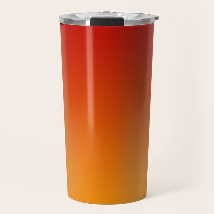 Red Orange Gradient Travel Mug Gallery Image 1