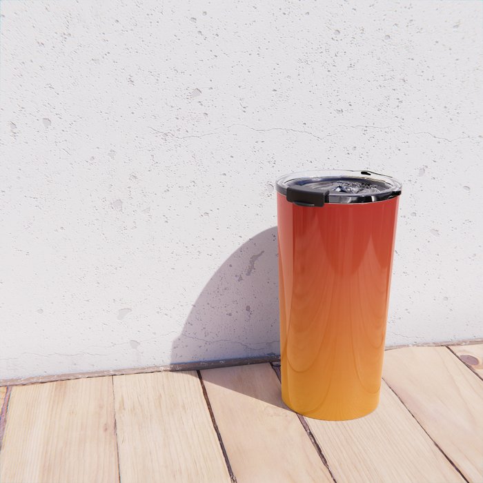 Red Orange Gradient Travel Mug Gallery Image 4
