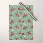 Cowboys and Cacti - sage Wrapping Paper Gallery Image 1