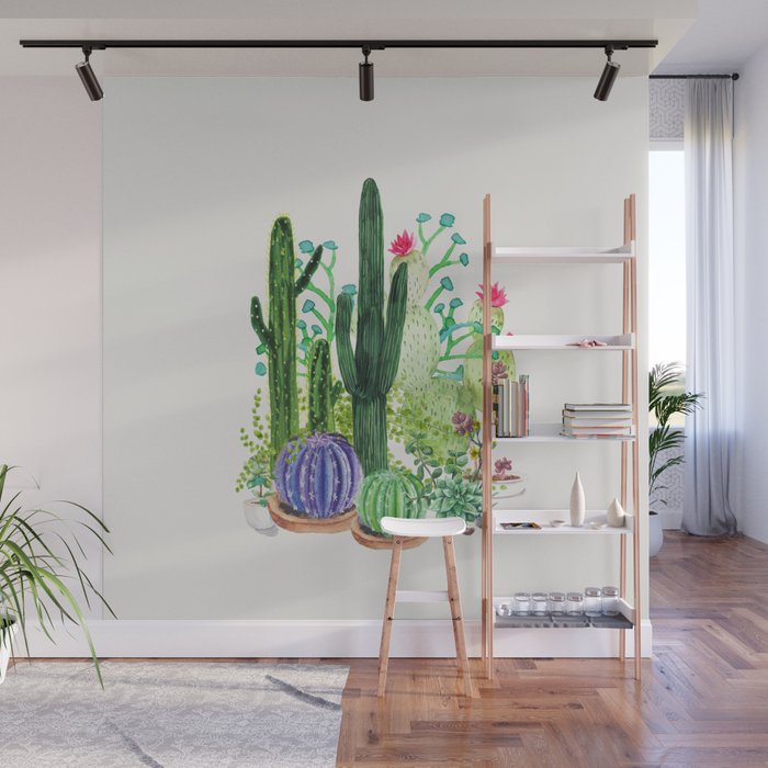 Cactus Garden Wall Mural Gallery Image 1