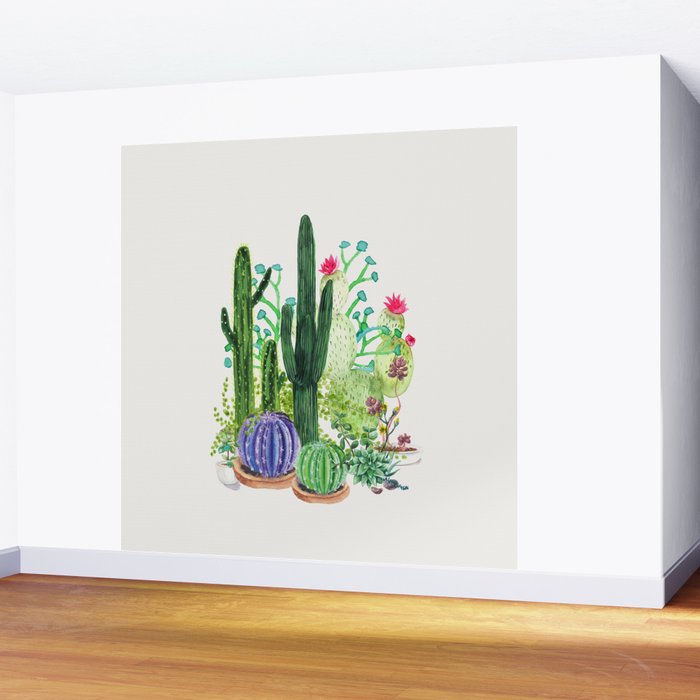 Cactus Garden Wall Mural Gallery Image 2