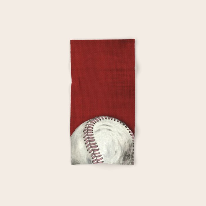 Vintage Baseball Art Bath Towel Gallery Image 1