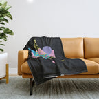 Memphis pattern 71 - 80s / 90s Retro Throw Blanket Gallery Image 1