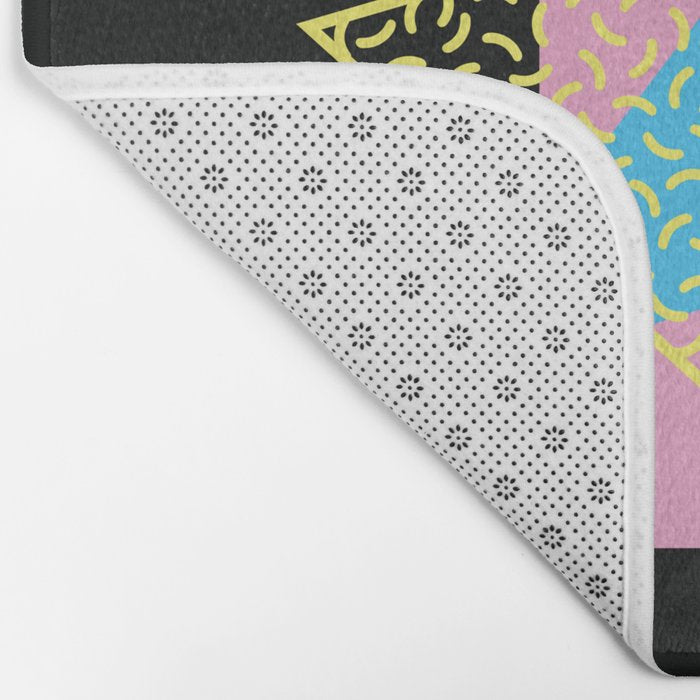 Memphis pattern 71 - 80s / 90s Retro Bath Mat Gallery Image 2