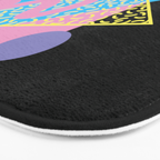 Memphis pattern 71 - 80s / 90s Retro Bath Mat Gallery Image 3