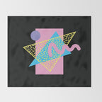 Memphis pattern 71 - 80s / 90s Retro Throw Blanket Gallery Image 2