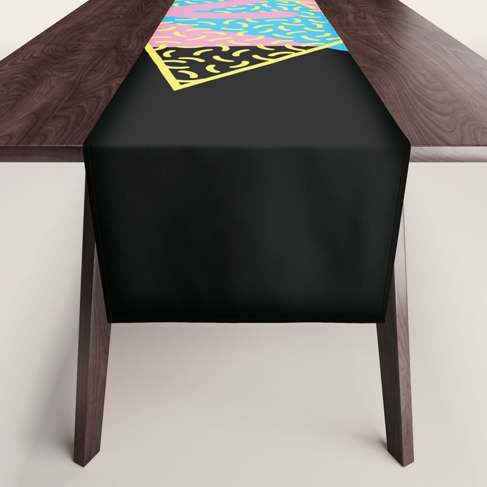 Memphis pattern 71 - 80s / 90s Retro Table Runner Gallery Image 1