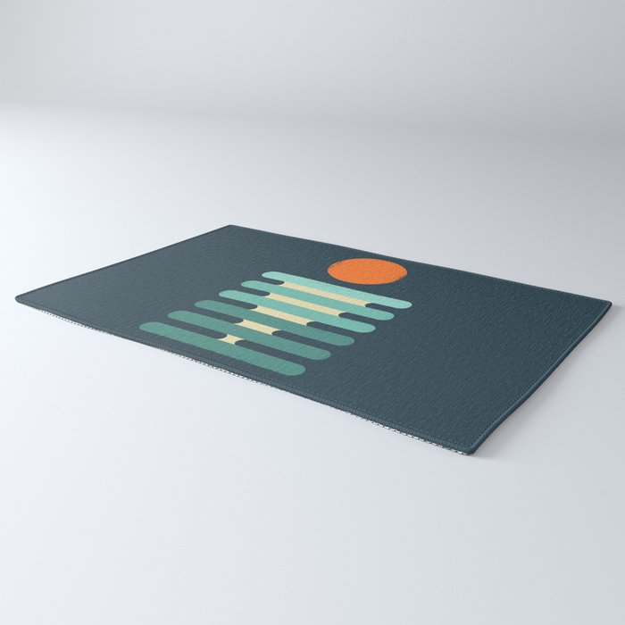 Minimalist ocean Rug Gallery Image 3