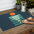 Minimalist ocean Outdoor Rug Gallery Image 2