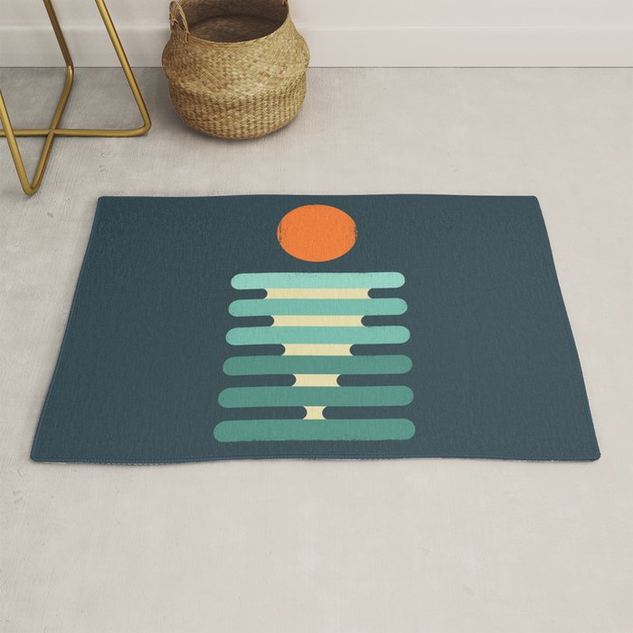 Minimalist ocean Rug Gallery Image 1