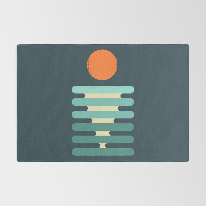 Minimalist ocean Rug Gallery Image 2