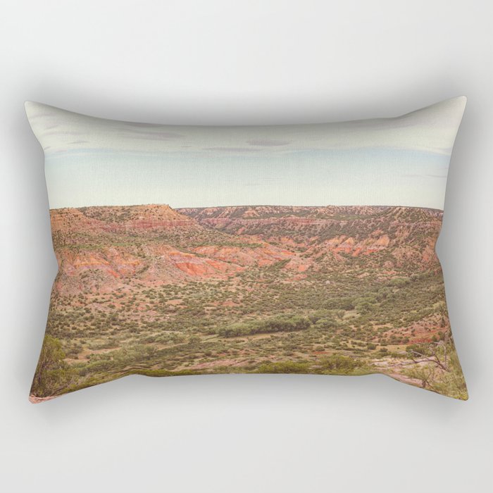 Palo Duro Canyon Texas Landscape Photography Rectangular Pillow Gallery Image 1