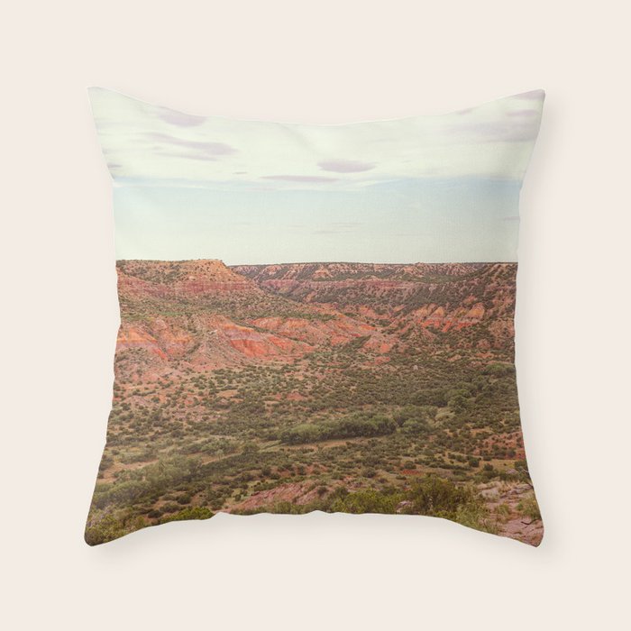 Palo Duro Canyon Texas Landscape Photography Throw Pillow Gallery Image 6