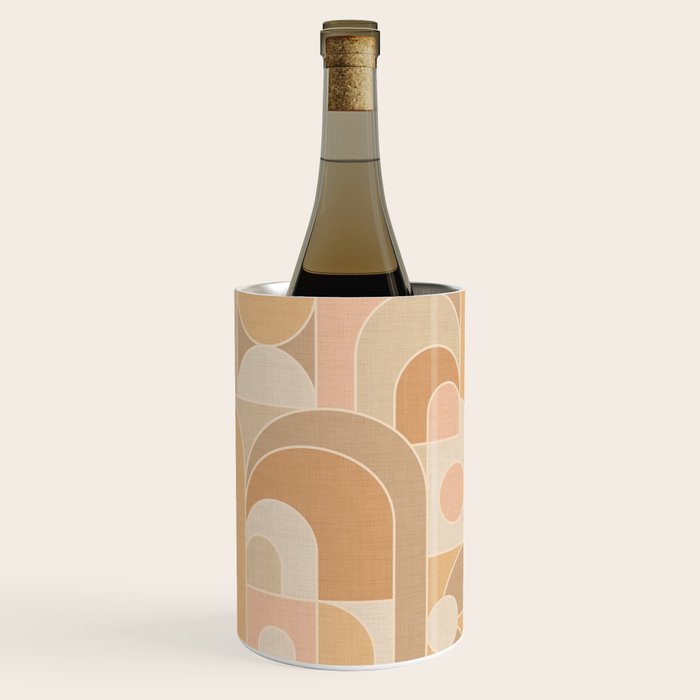 Abstract Bauhaus Shapes - Neutral Colors Wine Chiller Gallery Image 3