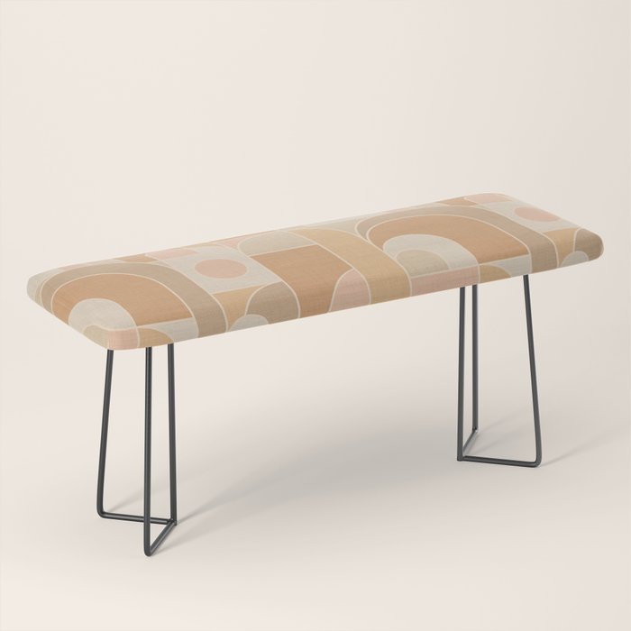 Abstract Bauhaus Shapes - Neutral Colors Bench Gallery Image 1