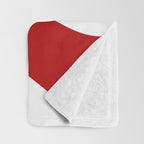 Abstract waves - red Throw Blanket Gallery Image 3