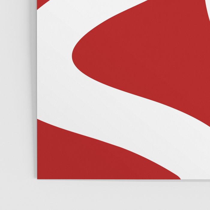 Abstract waves - red Poster Gallery Image 3
