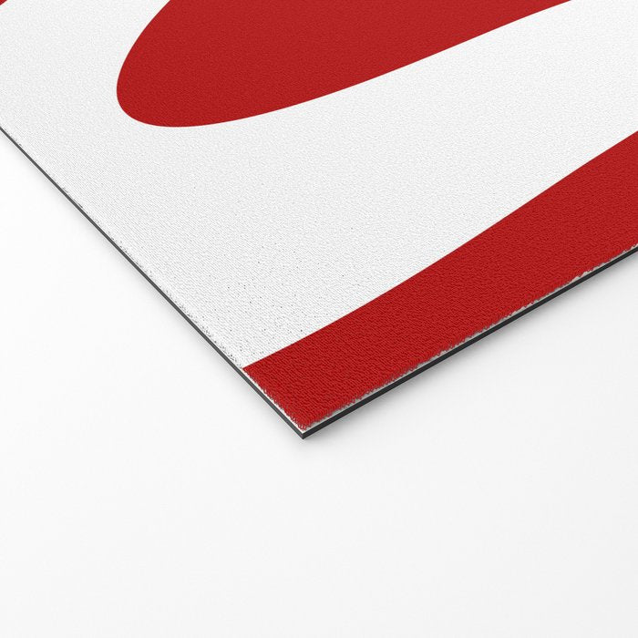 Abstract waves - red Welcome Mat Gallery Image 2