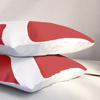 Abstract waves - red Pillow Sham Gallery Image 3