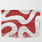 Abstract waves - red Wall Hanging Gallery Image 1