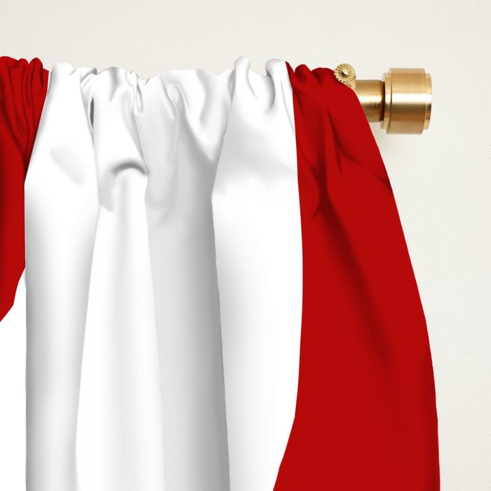 Abstract waves - red Window Curtain Gallery Image 2