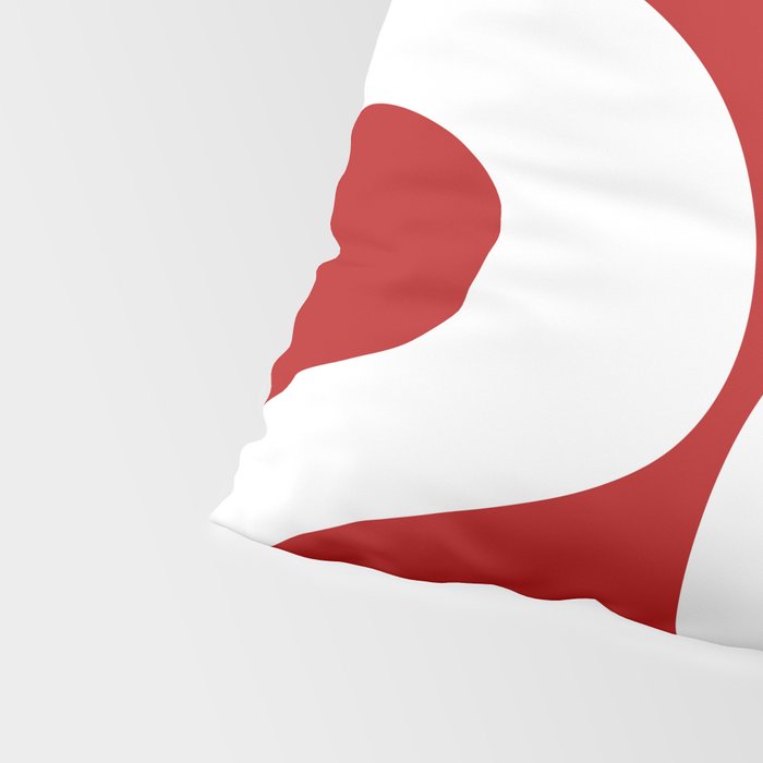 Abstract waves - red Pillow Sham Gallery Image 4