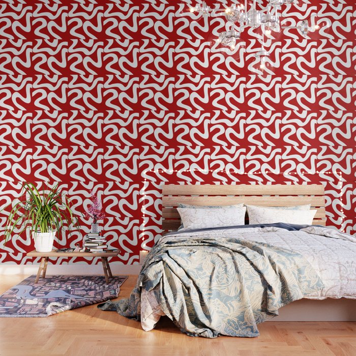 Abstract waves - red Wallpaper Gallery Image 3