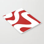 Abstract waves - red Notebook Gallery Image 2