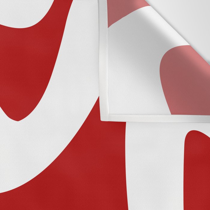 Abstract waves - red Wall Tapestry Gallery Image 3