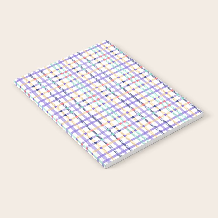 Vibrant Plaid Fusion A Notebook Gallery Image 1