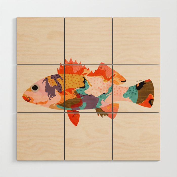 Tropical fish Wood Wall Art Gallery Image 1