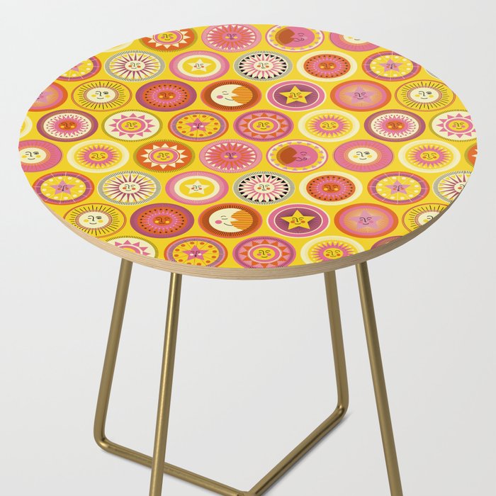 Many faces of Sun, Moon and Stars Side Table Gallery Image 2