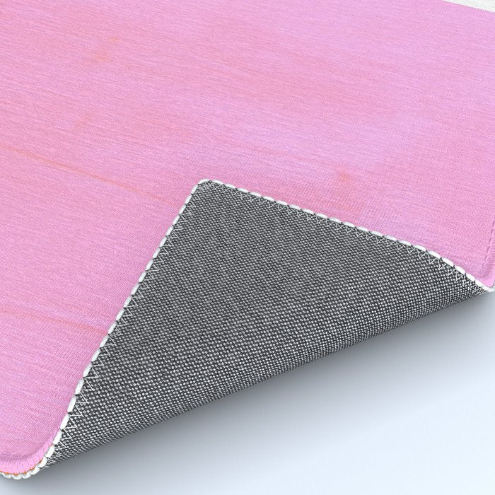 Pastel Neon Pink Yellow Ochre Mid Century Modern Abstract Minimalist Rothko Color Field Squares Rug Gallery Image 4