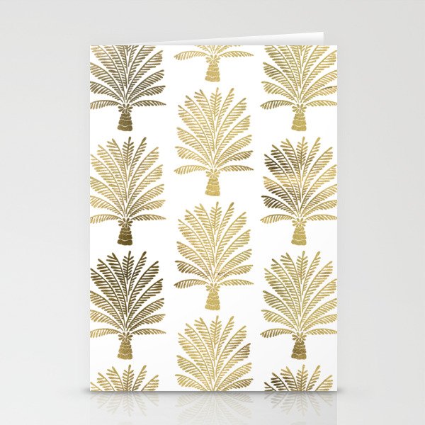 Palm Tree - Gold Palette Stationery Card Gallery Image 1