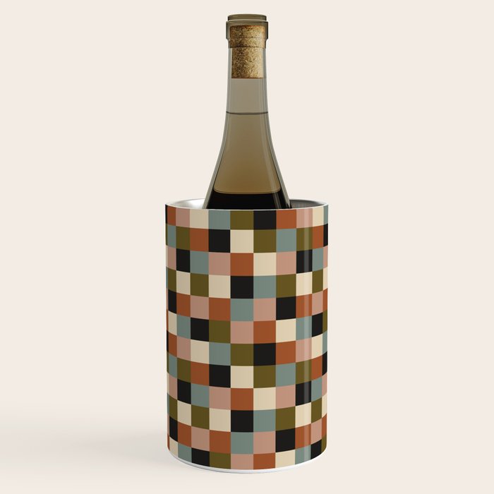 Bold Colorful Checks Pattern - Small II Wine Chiller Gallery Image 3