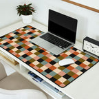 Bold Colorful Checks Pattern - Small II Desk Mat Gallery Image 2