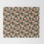 Bold Colorful Checks Pattern - Small II Throw Blanket Gallery Image 2
