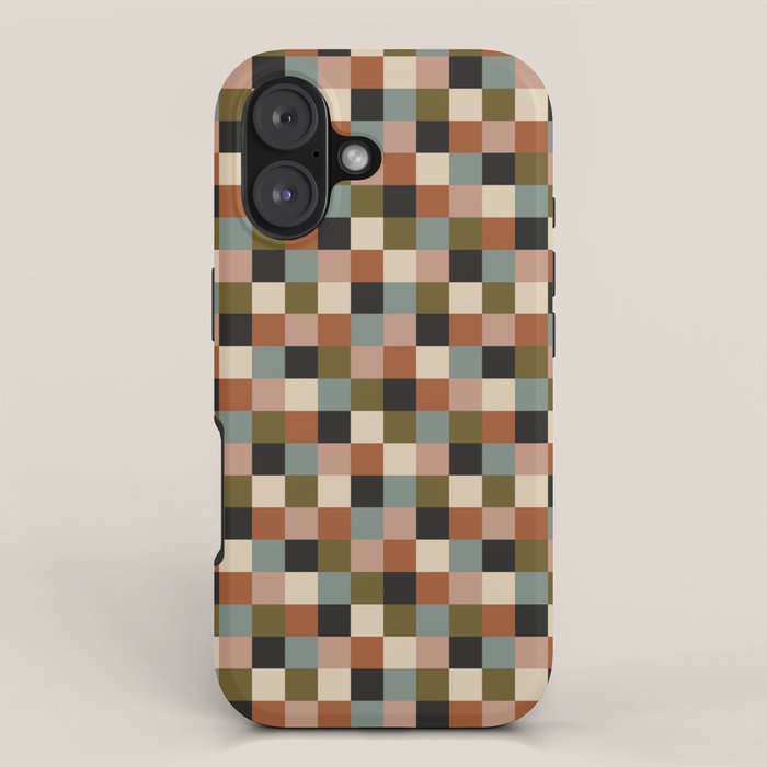 Bold Colorful Checks Pattern - Small II iPhone Case Gallery Image 1