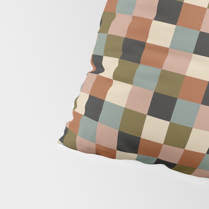 Bold Colorful Checks Pattern - Small II Pillow Sham Gallery Image 4