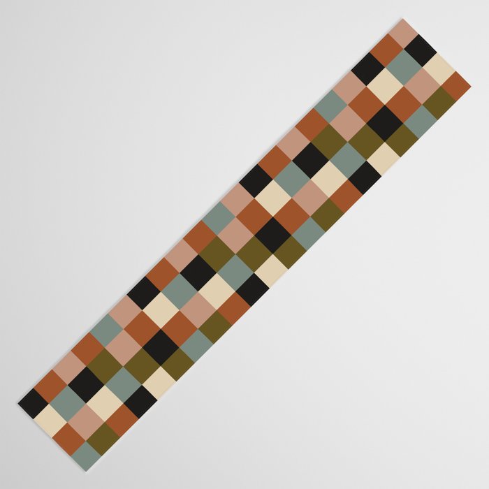 Bold Colorful Checks Pattern - Small II Table Runner Gallery Image 3