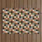 Bold Colorful Checks Pattern - Small II Outdoor Rug Gallery Image 1