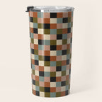 Bold Colorful Checks Pattern - Small II Travel Mug Gallery Image 3