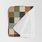 Bold Colorful Checks Pattern - Small II Throw Blanket Gallery Image 3