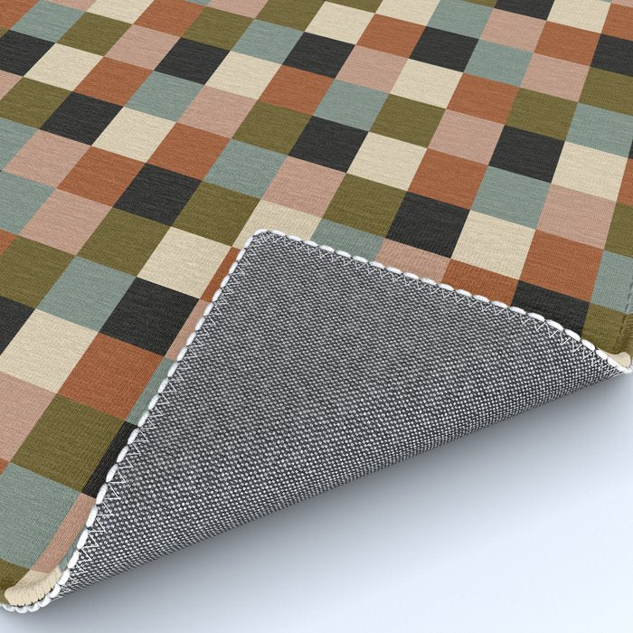 Bold Colorful Checks Pattern - Small II Rug Gallery Image 4