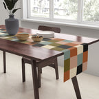 Bold Colorful Checks Pattern - Small II Table Runner Gallery Image 2
