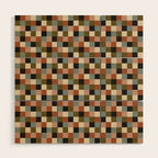 Bold Colorful Checks Pattern - Small II Wood Wall Art Gallery Image 1