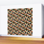 Bold Colorful Checks Pattern - Small II Wall Mural Gallery Image 2