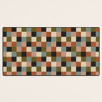 Bold Colorful Checks Pattern - Small II Desk Mat Gallery Image 3