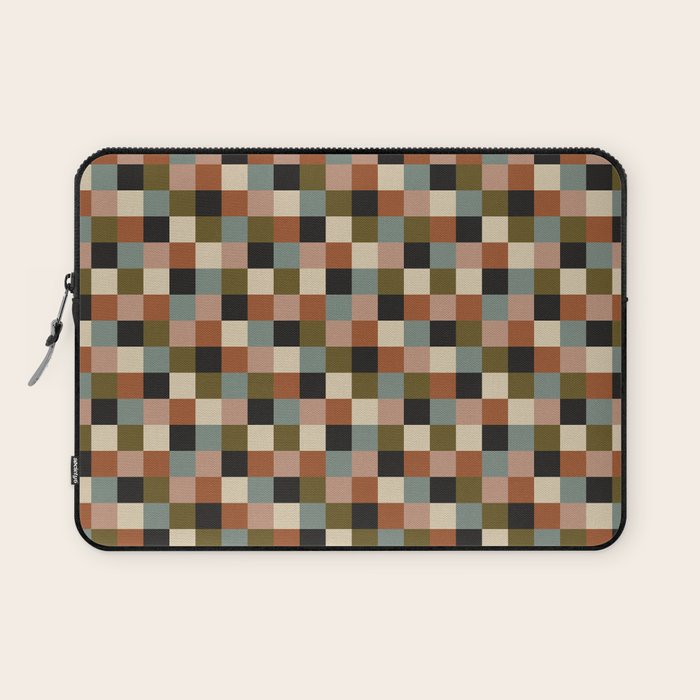 Bold Colorful Checks Pattern - Small II Laptop Sleeve Gallery Image 1