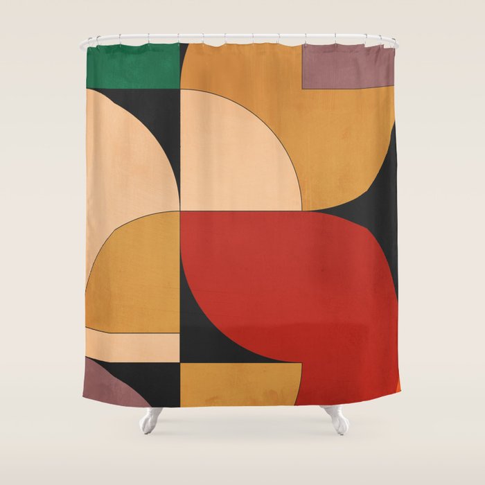 Geometric Shapes 246 Shower Curtain Gallery Image 1
